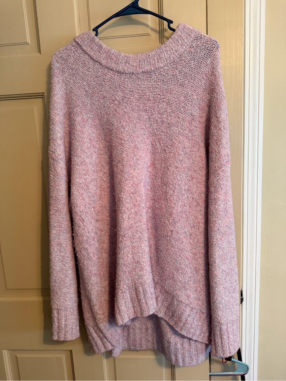 Old Navy Blush Heathered Scoopneck Sweater